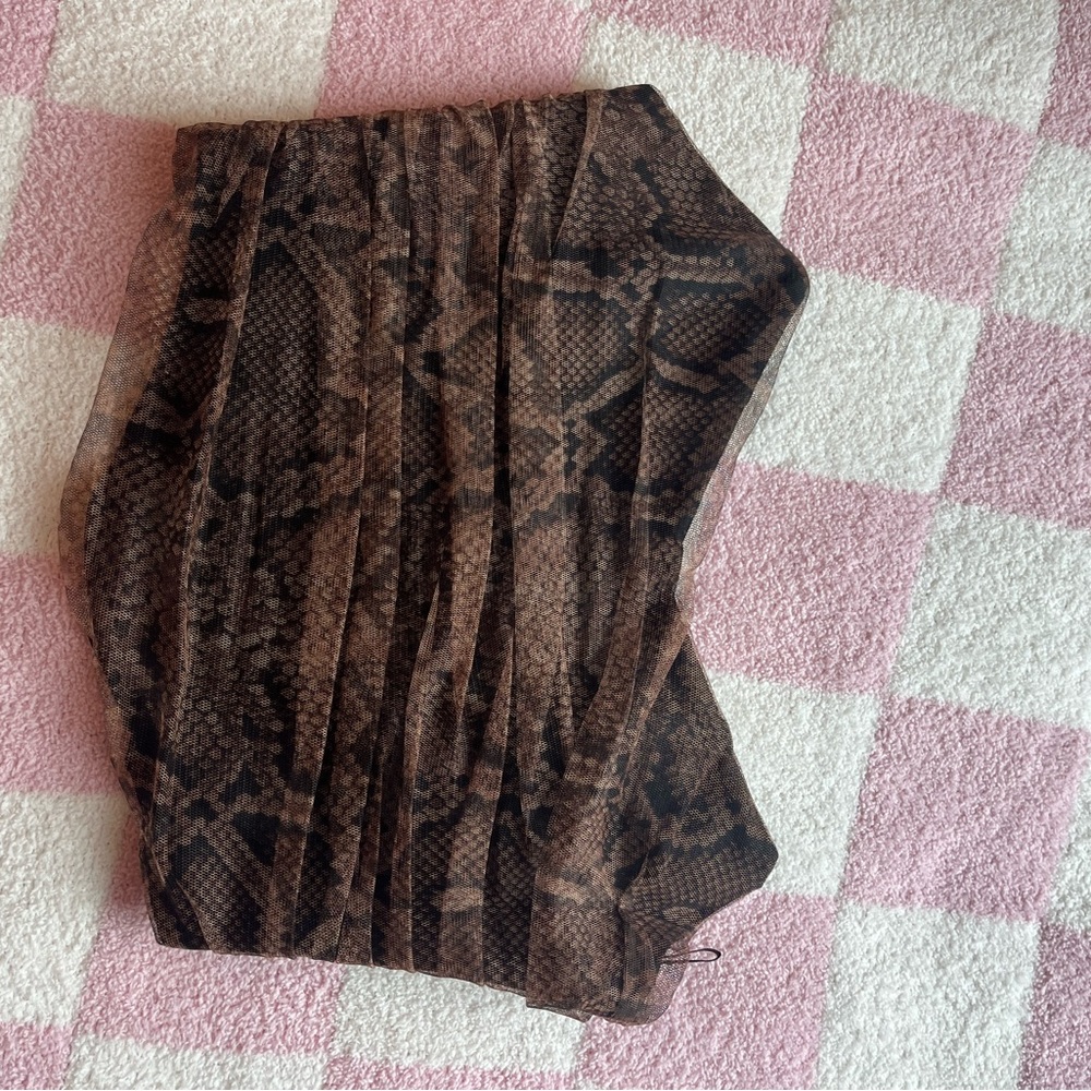 Zara snakeskin corset